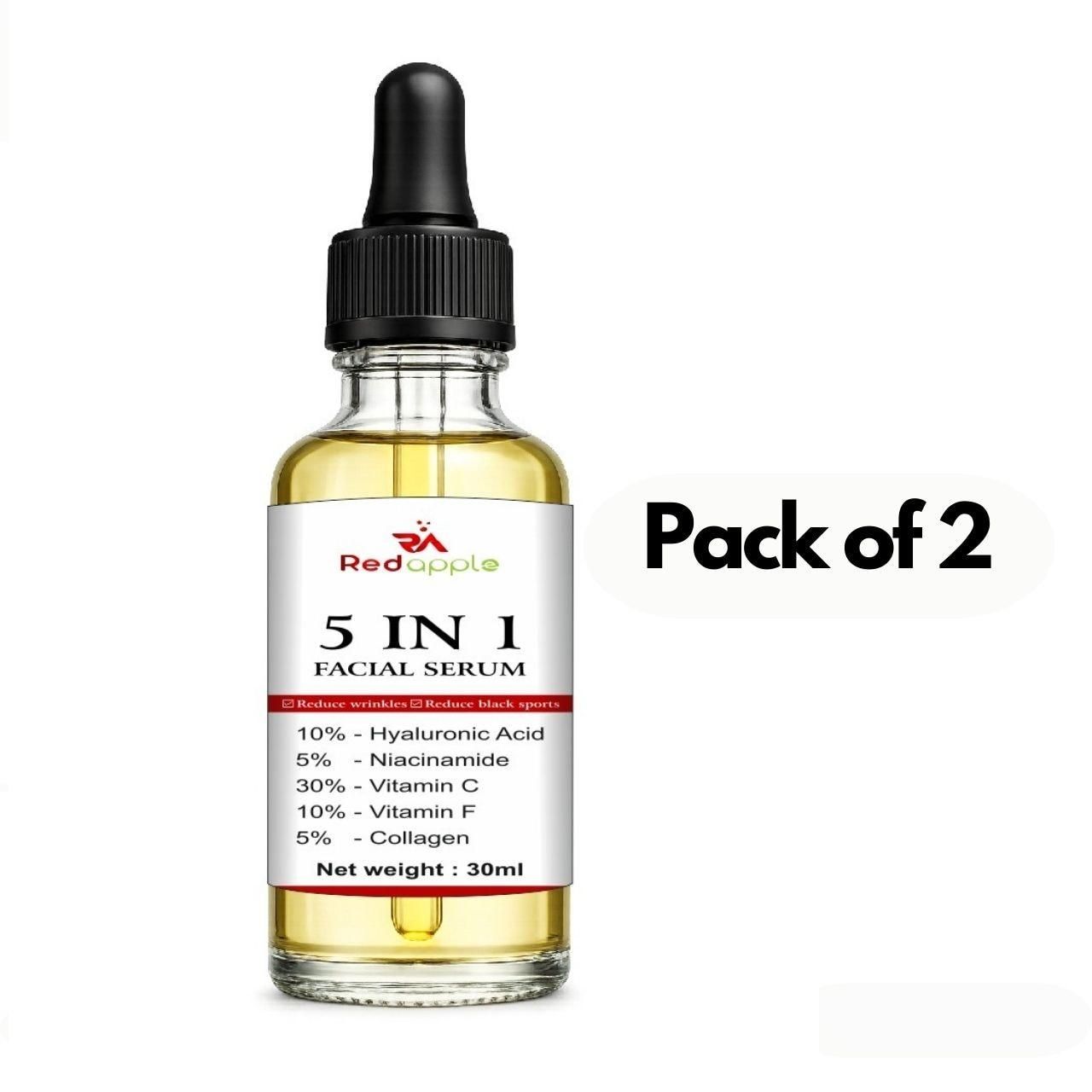 5 in 1 Facial Serum 60 ml Pack of 2